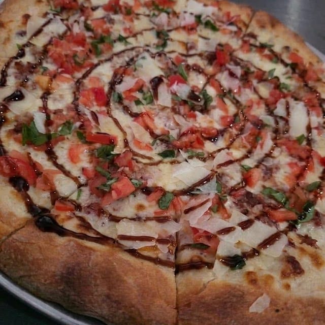 12" Bacon bruschetta.